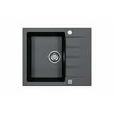 Alveus Cadit 10 Inset Sink For 450mm Cabinet In Single bowl single drainer Carbon 1132021N