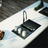 Alveus Cadit 40 Inset Sink for 600mm Cabinet in Single Bowl Single Drainer Carbon Life Style