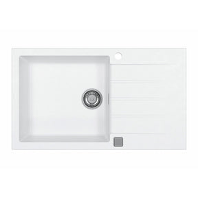 Alveus Cadit 40 Inset Sink for 600mm Cabinet in Single Bowl Single drainer Arctic