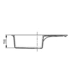 Alveus Cadit 40 Inset Sink For 600mm Cabinet In Single bowl single drainer Carbon 1132031N