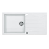 Alveus Cadit 50 Inset Sink for 600mm  Cabinet in Single Bowl Single Drainer Arctic