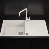 Alveus Cadit 50 Inset Sink for 600mm  Cabinet in Single Bowl Single Drainer Arctic Life Style