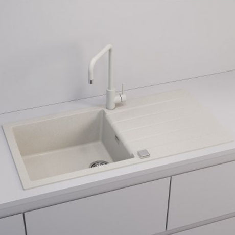 Alveus Cadit 50 Inset Sink for 600mm  Cabinet in Single Bowl Single Drainer Arctic Life Style