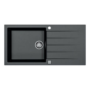 Alveus Cadit 50 Inset Sink for 600mm Cabinet in Single Bowl Single Drainer Carbon