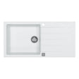 Alveus Cadit 50 Inset Sink For 600mm  Cabinet In Single bowl single drainer Arctic 1140594N