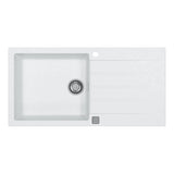 Alveus Cadit 50 Inset Sink For 600mm  Cabinet In Single bowl single drainer Arctic 1140594N