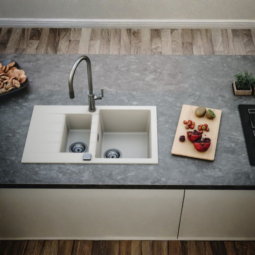 Alveus Cadit 70 Inset Sink for 600mm Cabinet in One and Half Bowl Carbon Life Style 3