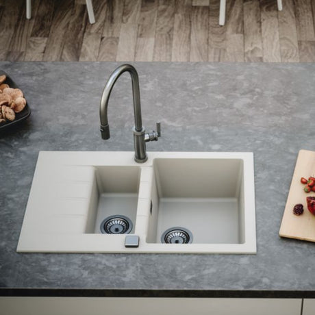 Alveus Cadit 70 Inset Sink for 600mm Cabinet in One and Half Bowl Carbon Life Style 3
