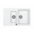 Alveus Cadit 70 Inset Sink For 600mm Cabinet In One and half bowl Arctic 1131357N 