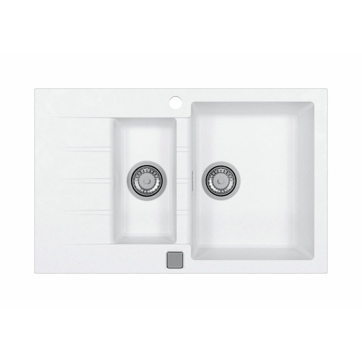 Alveus Cadit 70 Inset Sink For 600mm Cabinet In One and half bowl Arctic 1131357N 
