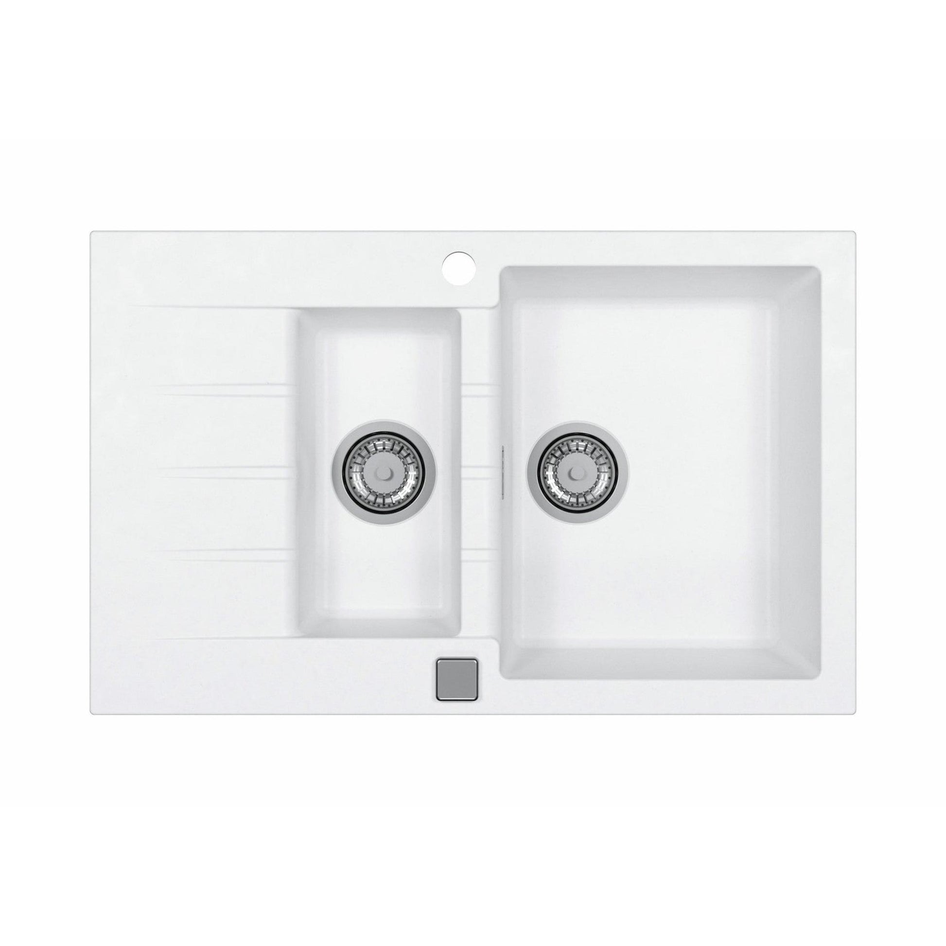 Alveus Cadit 70 Inset Sink For 600mm Cabinet In One and half bowl Arctic 1131357N 