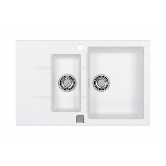 Alveus Cadit 70 Inset Sink For 600mm Cabinet In One and half bowl Arctic 1131357N 
