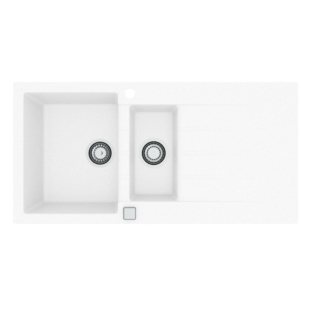 Alveus Cadit 80 Inset Sink for 600mm Cabinet in One and Half Bowl Arctic