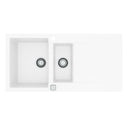 Alveus Cadit 80 Inset Sink for 600mm Cabinet in One and Half Bowl Arctic