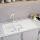 Alveus Cadit 80 Inset Sink for 600mm Cabinet in One and Half Bowl Arctic Life Style