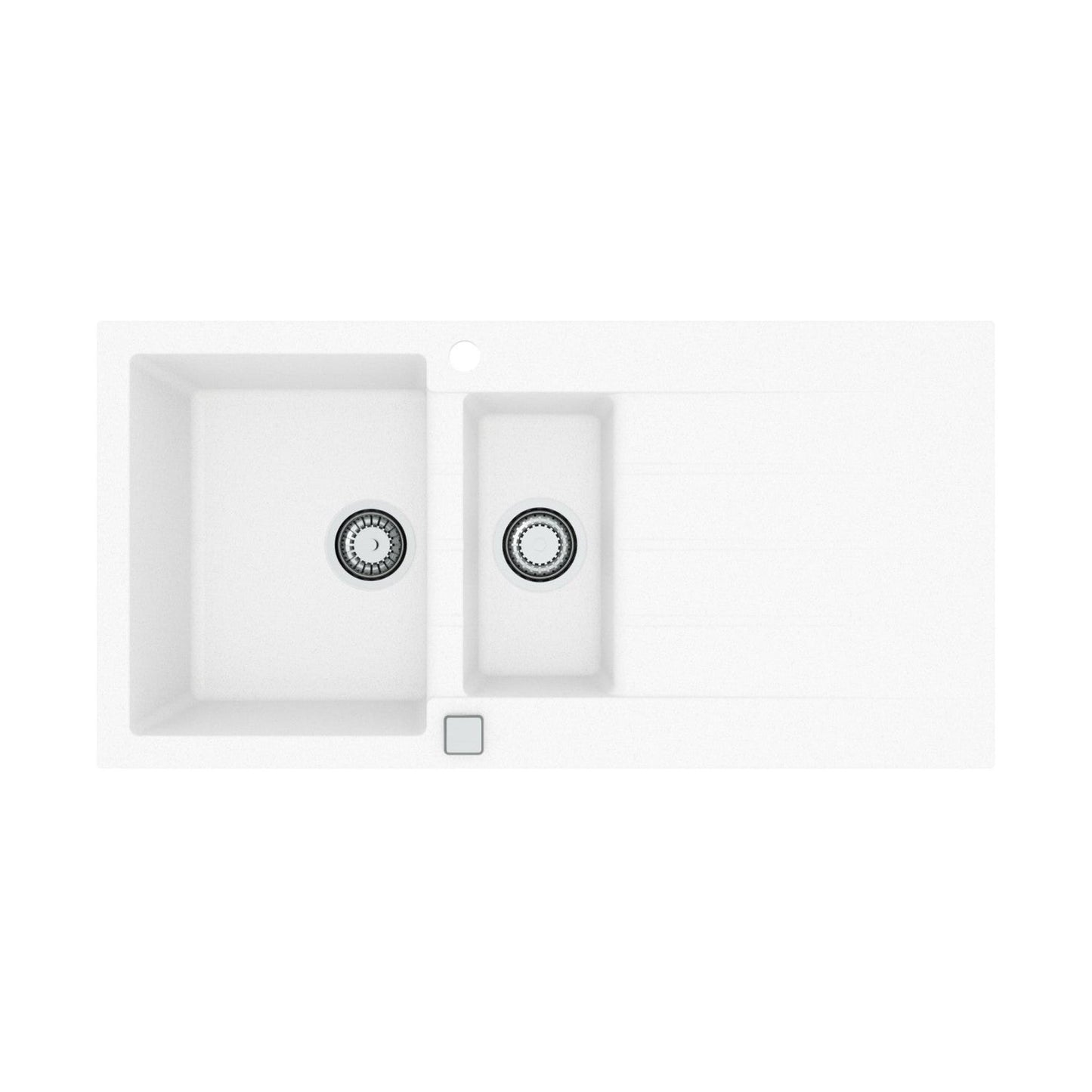 Alveus Cadit 80 Inset Sink For 600mm Cabinet In One and half bowl Arctic 1140599N