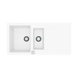 Alveus Cadit 80 Inset Sink For 600mm Cabinet In One and half bowl Arctic 1140599N