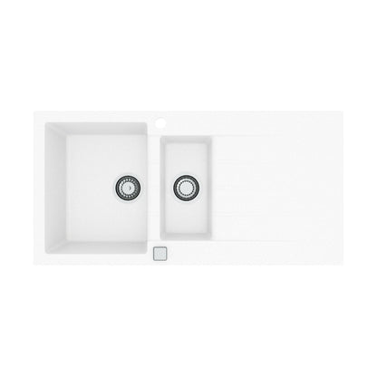 Alveus Cadit 80 Inset Sink For 600mm Cabinet In One and half bowl Arctic 1140599N