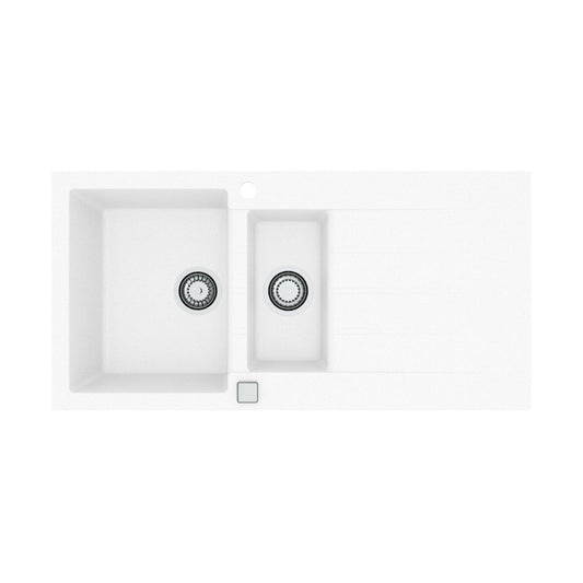 Alveus Cadit 80 Inset Sink For 600mm Cabinet In One and half bowl Arctic 1140599N