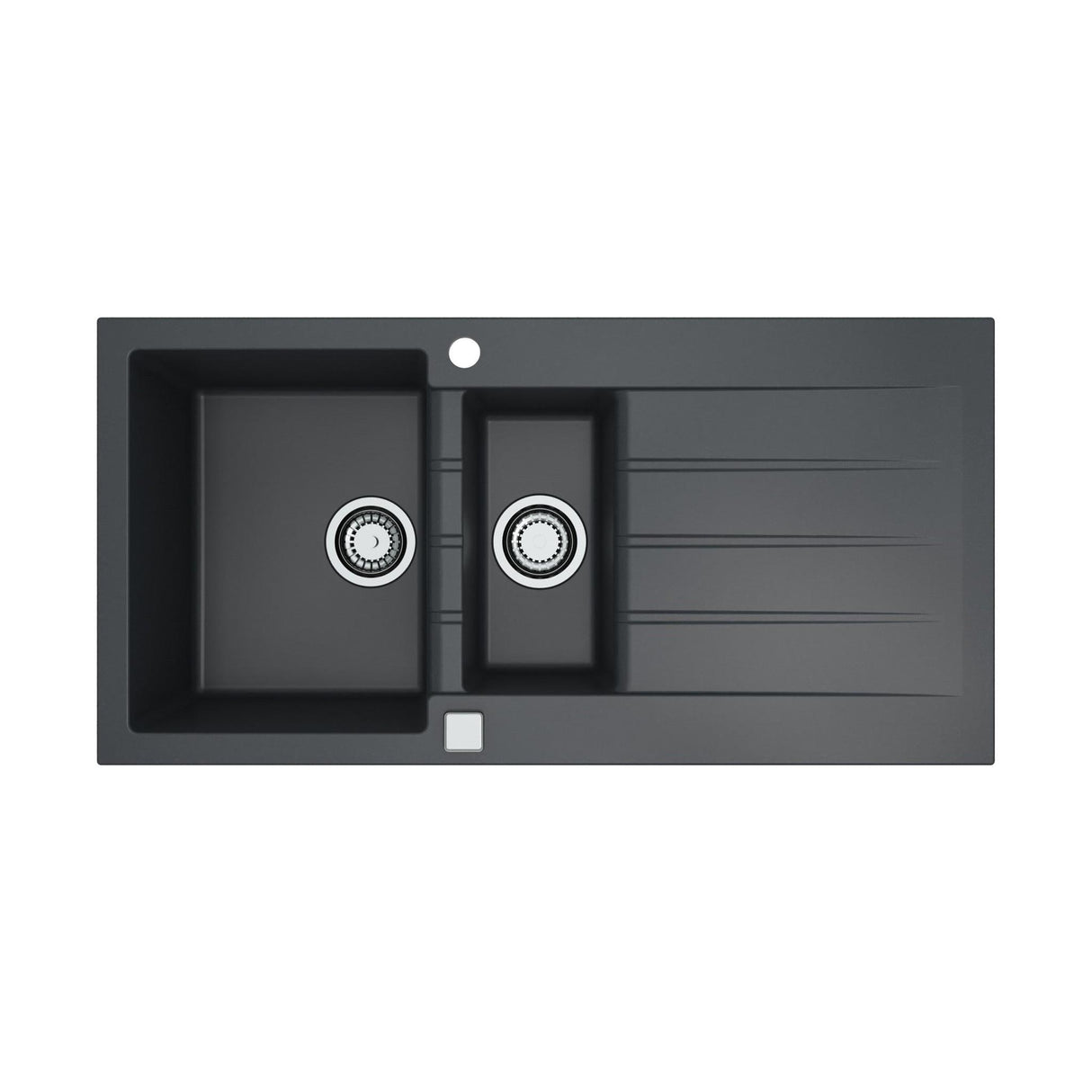 Alveus Cadit 80 Inset Sink For 600mm Cabinet In One and half bowl Carbon 1140603N