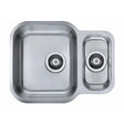 Alveus Duo 70 Undermount Sink For 600mm Cabinet in One and Half Bowl Stainless Steel