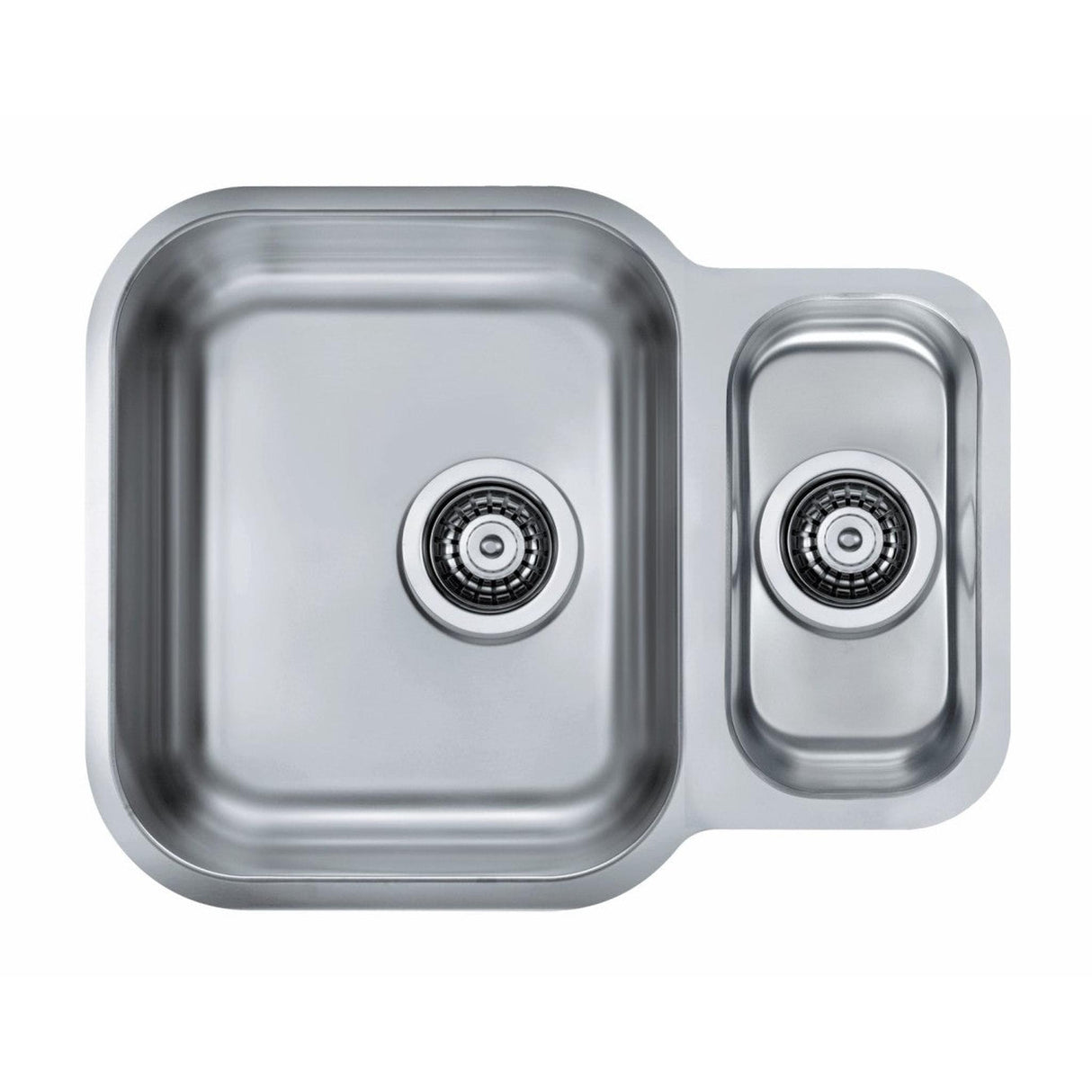 Alveus Duo 70 Undermount Sink For 600mm Cabinet in One and Half Bowl Stainless Steel