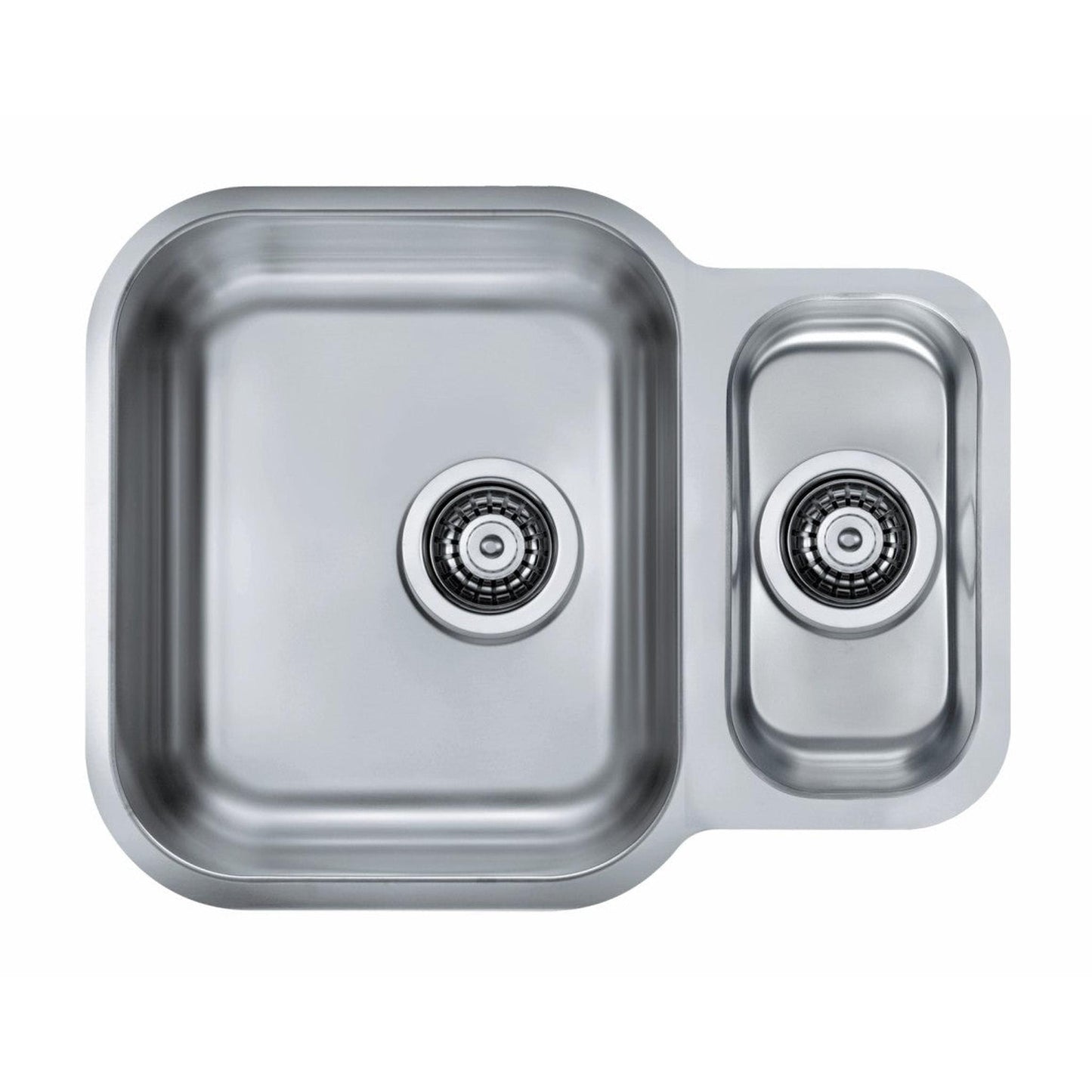 Alveus Duo 70 Undermount Sink For 600mm Cabinet In One and half bowl Stainless Steel 1039363N