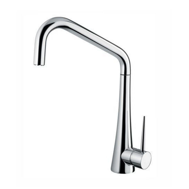 Alveus Eden Kitchen Mixer Tap with Elegant High-Arc Spout & Smooth Single-Lever Control in Chrome