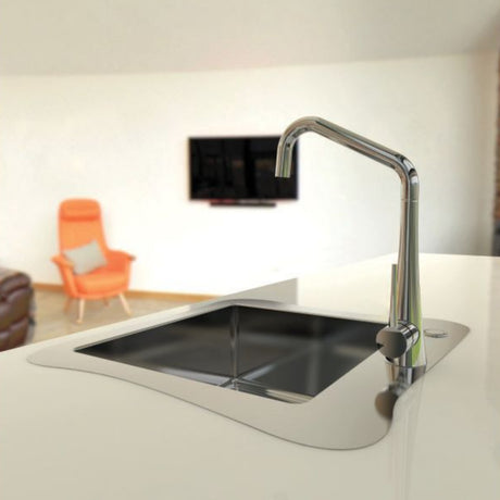 Alveus Eden Kitchen Mixer Tap with Elegant High-Arc Spout & Smooth Single-Lever Control in Chrome Life Style