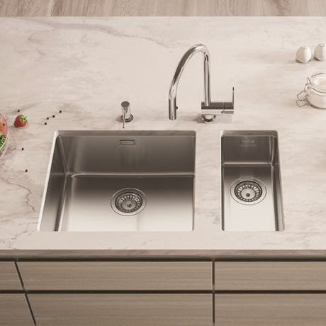 Alveus Kombino 10 Undermount Sink For 300mm Cabinet In Single Bowl Stainless Steel Life Style