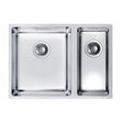 Alveus Monarch Kombino 120 Undermount Sink For 600mm Cabinet In One and half bowl Stainless Steel 1101960N