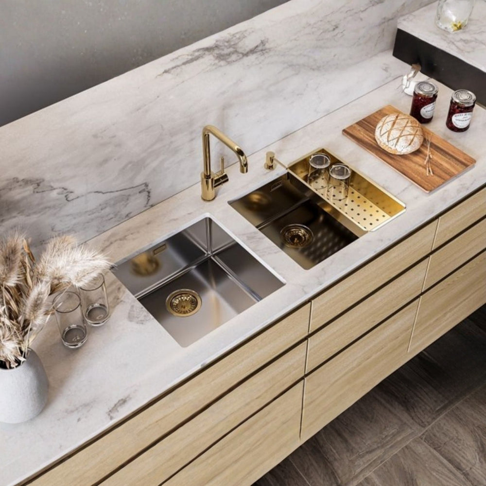 Alveus Kombino 30 Undermount Sink for 450mm Cabinet in Single Bowl Stainless Steel Life Style