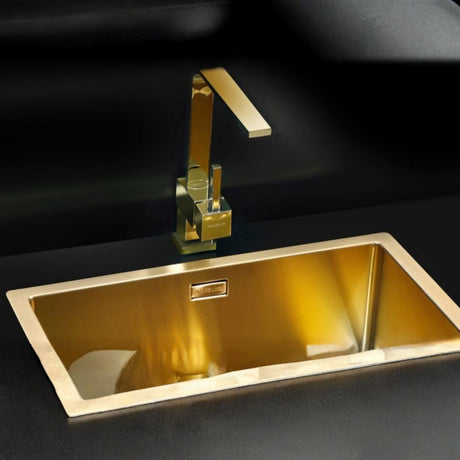 Alveus Laguna Monarch Kitchen Tap with Single Lever in Bronze Life Style