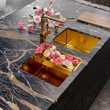 Alveus Laguna Monarch Kitchen Tap with Single Lever in Bronze Life Style