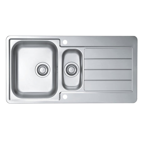 Alveus Line 10 Inset Sink For 600mm Cabinet In One and half bowl Stainless Steel 1067695N