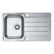 Alveus Line 20 Inset Sink For 450mm Cabinet In One and half bowl Stainless Steel 1065560N