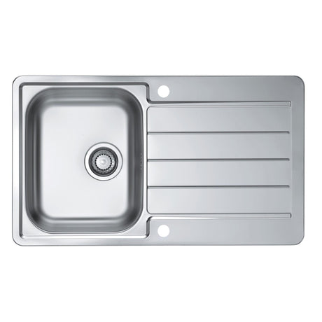 Alveus Line 20 Inset Sink For 450mm Cabinet In One and half bowl Stainless Steel 1065560N