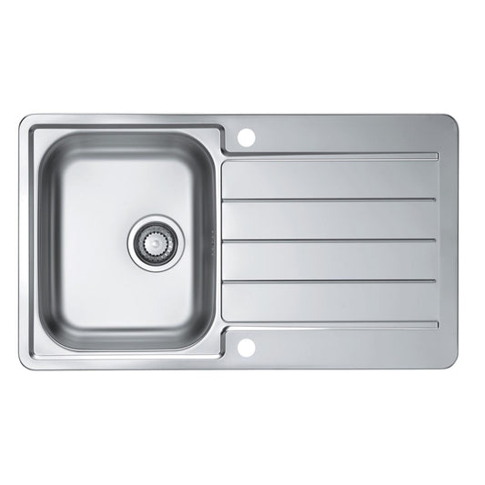 Alveus Line 20 Inset Sink For 450mm Cabinet In One and half bowl Stainless Steel 1065560N