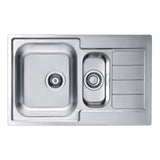 Alveus Line 70 Inset Sink For 500mm Cabinet in One and Half Bowl Stainless Steel