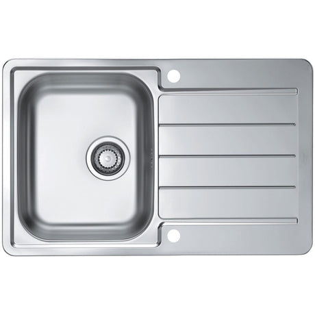 Alveus Line 80 Inset Sink For 450mm Cabinet In One and half bowl Stainless Steel 1066750N
