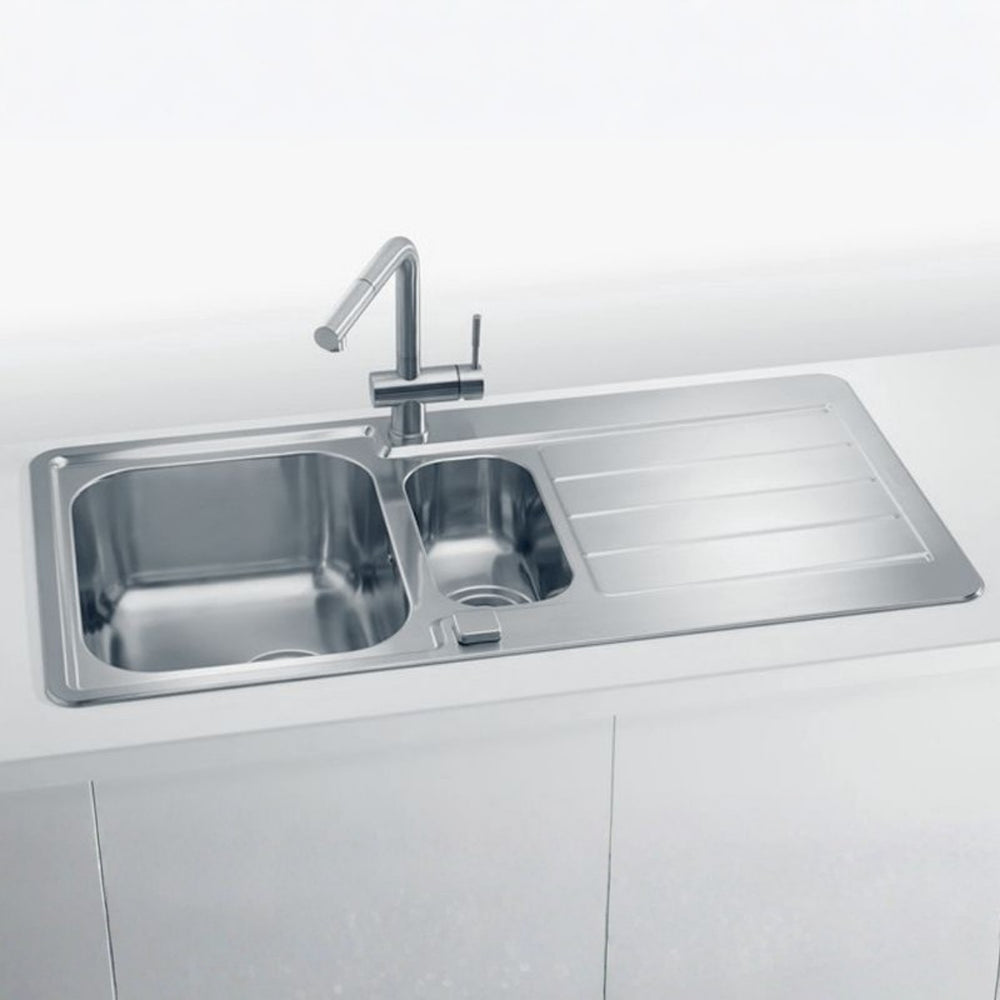Alveus Line Maxim 10 Inset Sink for 600mm Cabinet in One and Half Bowl Stainless Steel Life Style