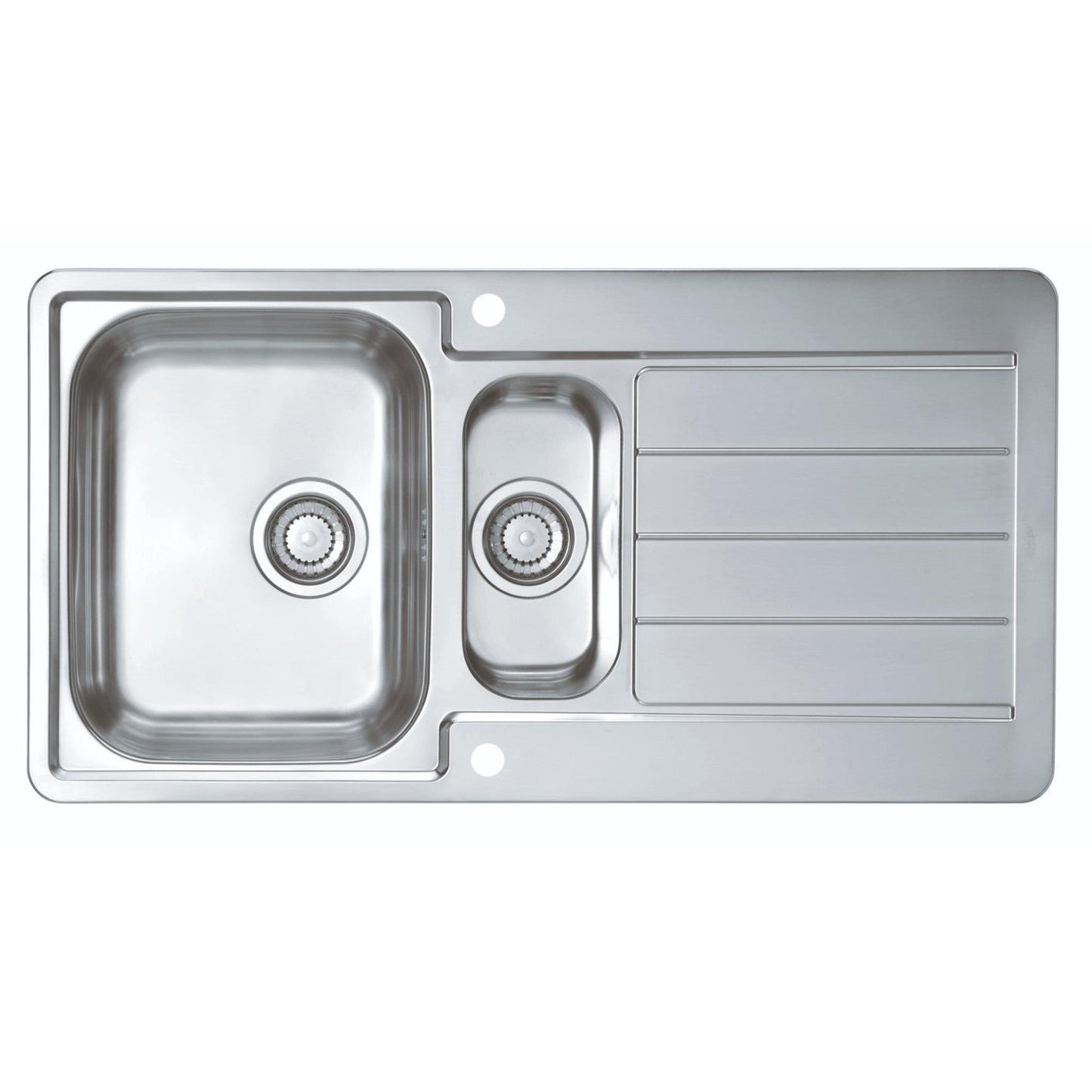Alveus Line Maxim 10 Inset Sink For 600mm Cabinet In One and half bowl Stainless Steel 1085943N