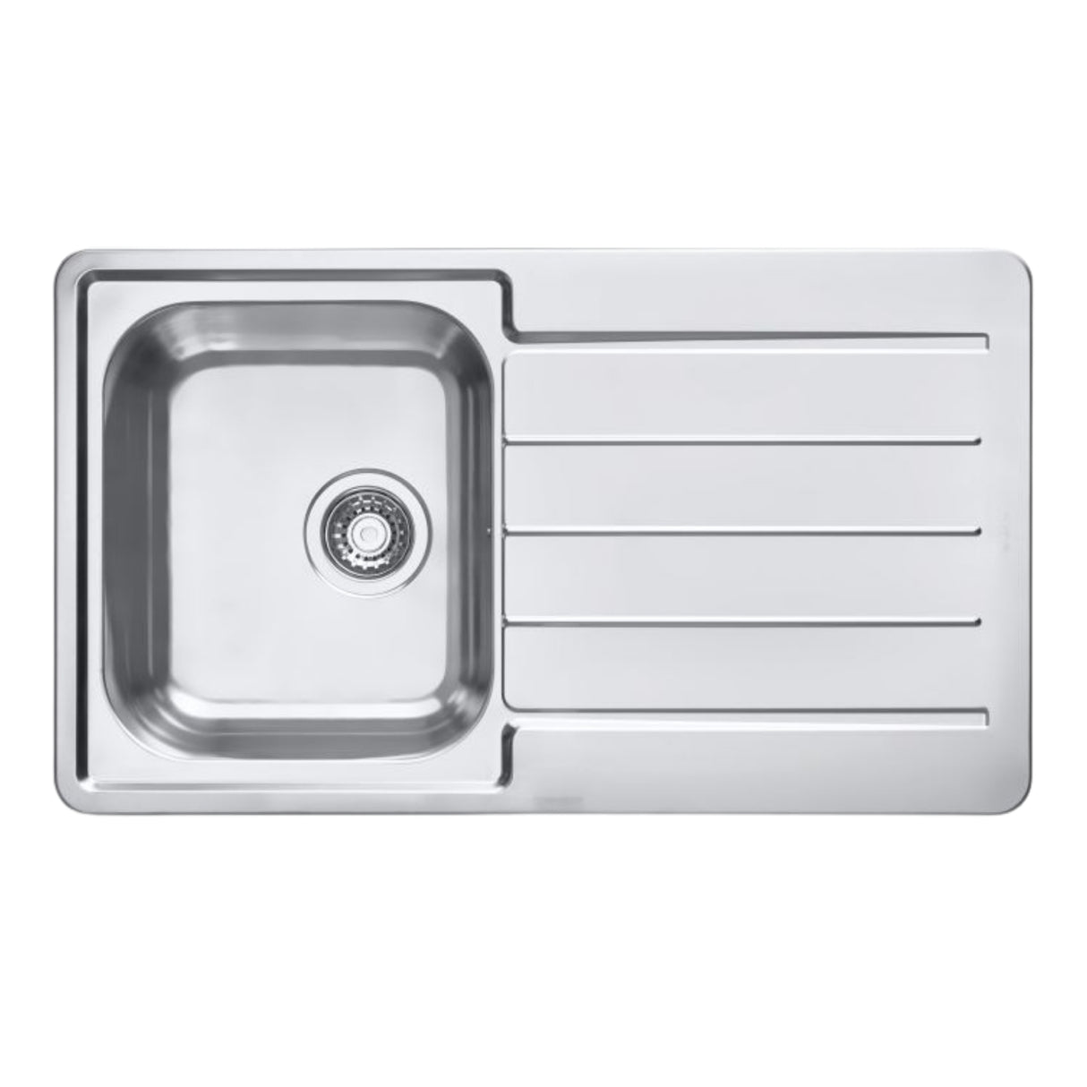 Alveus Line Maxim 20 Inset Sink For 500mm Cabinet In Single Bowl Single Drainer Stainless Steel Special