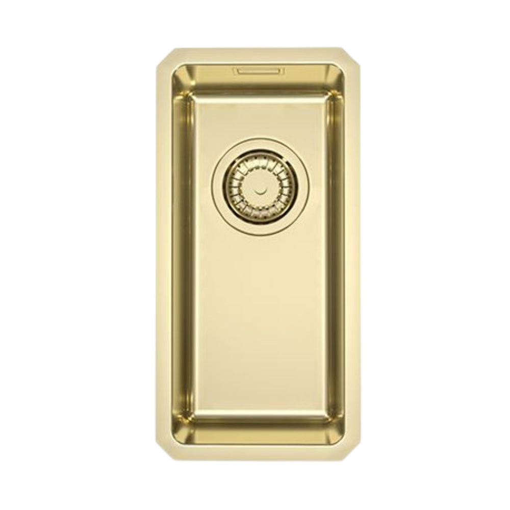 Alveus Monarch Kombino 10 Undermount Sink For 300mm Cabinet In Single Bowl Gold