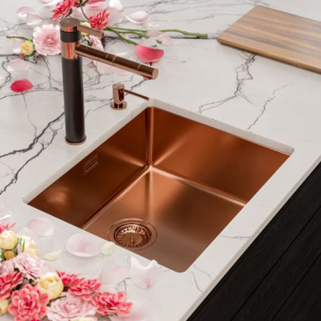 Alveus Monarch Kombino 50 Undermount Sink for 600mm Cabinet in Single Bowl Copper Life Style