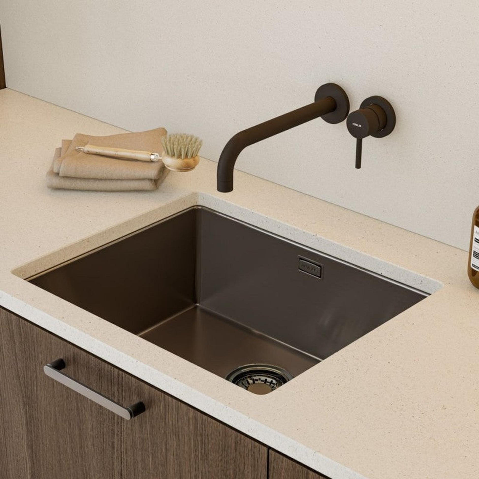 Alveus Monarch Kombino 50 Undermount Sink For 600mm Cabinet In Single Bowl Stainless Steel 1100237N Lifestyle