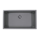 Alveus Monarch Quadrix 60 Sink For 800-900mm Cabinet In Single Bowl Anthracite