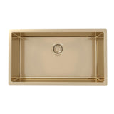Alveus Monarch Quadrix 60 Sink For 800-900mm Cabinet In Single Bowl Bronze
