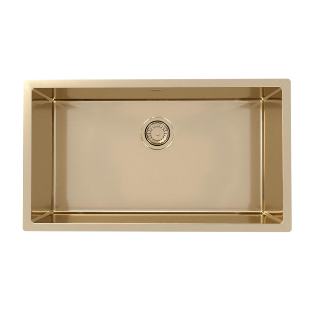 Alveus Monarch Quadrix 60 Sink For 800-900mm Cabinet In Single Bowl Bronze