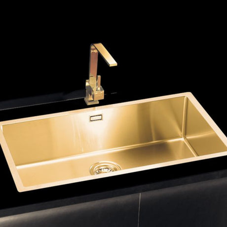Alveus Monarch Quadrix 60 Sink for 800-900mm Cabinet in Single Bowl Bronze Life Style